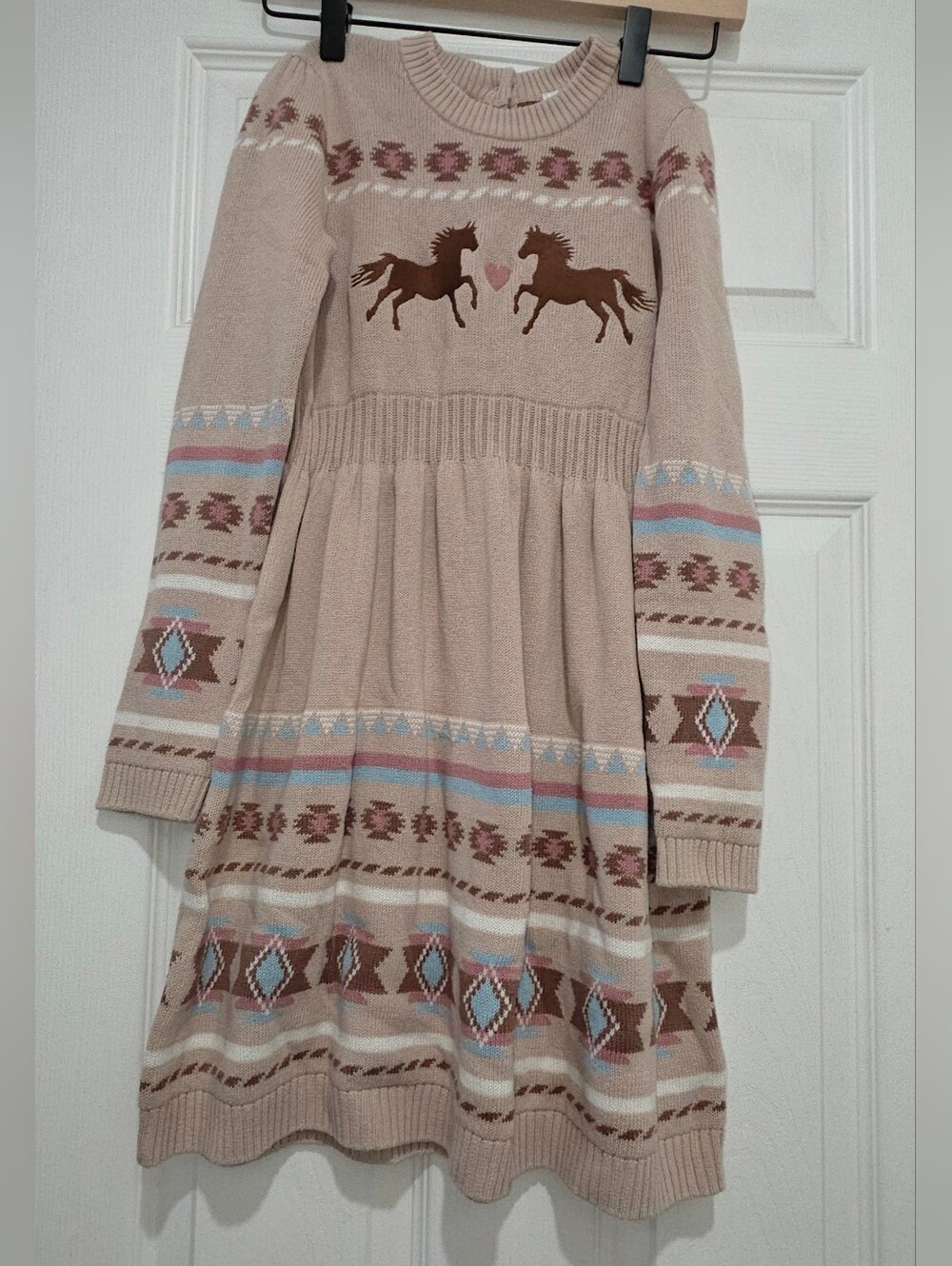 Gymboree Girls' Pink Horse Knit Dress